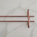 Ver imagem 4 de Conjunto 6 Organizadores Porta Taças 42cm Suportes para Pendurar Taças Rose Gold