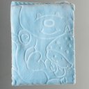 Ver imagem 1 de COBERTOR DE BEBÊ RASCHEL COM RELEVO TOUCH TEXTURE BEAR JOLITEX REF:33.0701 - UN - Azul