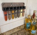Ver imagem 2 de Porta Temperos/Condimentos kit 07 Tubetes + Suporte + Adesivos
