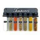 Ver imagem 1 de Porta Temperos/Condimentos kit 07 Tubetes + Suporte + Adesivos