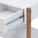 Ver imagem 7 de Mesa de Cabeceira 1 Gaveta Madeira Maciça Flórida Branco