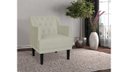 Ver imagem 4 de Kit 2 Poltronas Decorativa Alice Couro Bege Pés Madeira Mz Decor