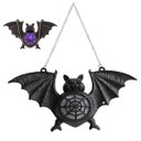 Ver imagem 1 de Morcego Halloween Festa Lampada Led Colorido Pendura Porta Parede Janela Decoraçao Adereço Enfeite