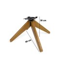 Ver imagem 4 de Base Giratória de Madeira MA30 para Poltrona - D'Rossi DRossi