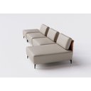 Ver imagem 2 de Sofá Dream Box com Chaise Moderno Modular 4,0m Bege com Courino Terracota - Rede Móveis