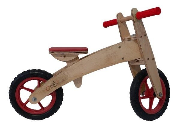 Bicicleta Infantil de Madeira de Equilíbrio - Oque É Oque É? - 1