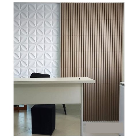 Painel Ripado 30x30cm Caixa C/ 2m² Dupla Face P/ Instalar - Fendi