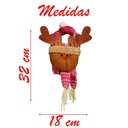 Ver imagem 2 de Enfeite de Porta Natal Rena Feltro 32cm