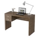 Ver imagem 3 de Escrivaninha Mesa Escritório ME4123 2 Gavetas 117cm Nogal Marrom