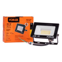 Refletor Led 30W 3000K Preto Bivolt Foxlux - 2