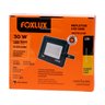 Refletor Led 30W 3000K Preto Bivolt Foxlux - 3