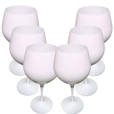Taça para Drinks Acrílico Branca Moscow 700ml - 6 Un