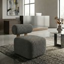 Ver imagem 1 de Poltrona Decorativa Livi Sala Estar Boucle Cinza Escuro - Montanaris Decor