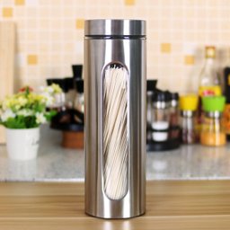 Jogo de Porta Mantimentos Inox e Vidro 4 Potes Organizador - 2