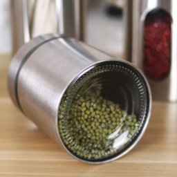 Jogo de Porta Mantimentos Inox e Vidro 4 Potes Organizador - 7