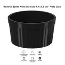Ver imagem 3 de Conjunto 20 Ramekins Plástico Pretos Canelados 200ml Pote Molho Uno Coza