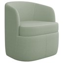 Ver imagem 7 de Kit 2 Poltronas Giratória Decorativa para Sala Dandara K04 Bouclê Verde Água - Mpozenato