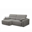 Ver imagem 2 de Sofá Decorativo Sala de Estar Ibiza 3 Lugares 240cm Reclinável e Retrátil Bouclê Cinza G89