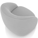 Ver imagem 7 de Kit 02 Poltronas Decorativas Giratória Angelina M03 Veludo Cinza - Lyam Decor