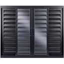 Ver imagem 1 de Veneziana de Aluminio 6 Folhas sem Grade Linha Premium:1,00 X 2,00/preto