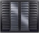 Ver imagem 1 de Veneziana de Aluminio 6 Folhas sem Grade Linha Premium:1,00 X 2,00/preto