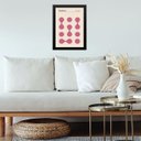 Ver imagem 1 de Quadro Bauhaus Pink Minimalist Graphic Poster 33x24cm:moldura Preta