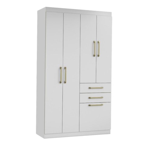 Guarda Roupas Solteiro 5 Portas 2 Gavetas Maya