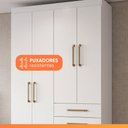 Ver imagem 6 de Guarda Roupas Solteiro 5 Portas 2 Gavetas Maya