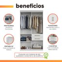 Ver imagem 7 de Guarda Roupas Solteiro 5 Portas 2 Gavetas Maya