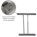 Ver imagem 4 de Par de Pé para Mesa Lateral Tubo Reforçado -cinza