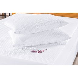 Protetor De Colchão Casal + Capa Travesseiro Impermeável - 2