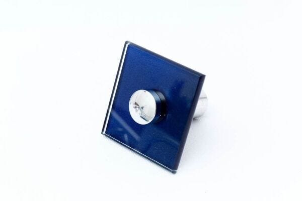 Kit Banheiro e Acessórios Em Vidro 8 Mm - Azul Marine Reto - 5