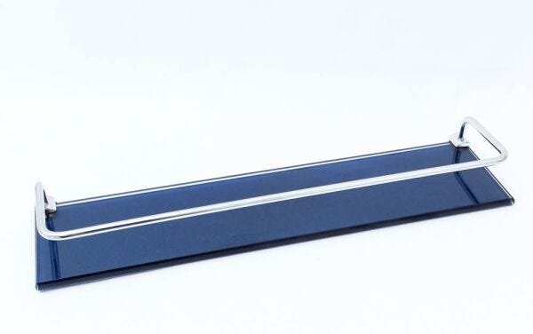 Kit Banheiro e Acessórios Em Vidro 8 Mm - Azul Marine Reto - 4