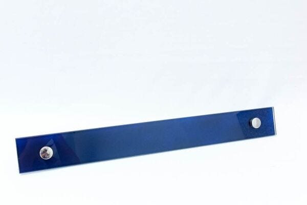 Kit Banheiro e Acessórios Em Vidro 8 Mm - Azul Marine Reto - 3