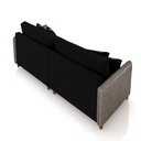 Ver imagem 7 de Sofá Montecarlo 2 Lugares 212cm Veludo/pu Preto/cinzag33 - Gran Belo