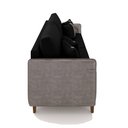 Ver imagem 6 de Sofá Montecarlo 2 Lugares 212cm Veludo/pu Preto/cinzag33 - Gran Belo