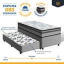 Ver imagem 3 de Cama Box com Colchão Espuma D33 Pillow In Anjos Ortosleep + Auxiliar de Espuma Unique Solteiro 88cm