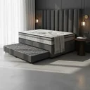 Ver imagem 1 de Cama Box com Colchão Espuma D33 Pillow In Anjos Ortosleep + Auxiliar de Espuma Unique Solteiro 88cm