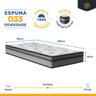 Cama Box com Colchão Espuma D33 Pillow In Anjos Ortosleep + Auxiliar de Espuma Unique Solteiro 88cm - 5