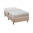 Ver imagem 1 de Cama Box Solteiro: Colchão Molas Pocket Ensacadas Castor Class + Base CRC Suede Bege(88x188)