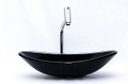 Ver imagem 2 de Cuba para Banheiro de Vidro Oval - Preto