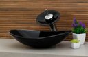 Ver imagem 7 de Cuba para Banheiro de Vidro Oval - Preto