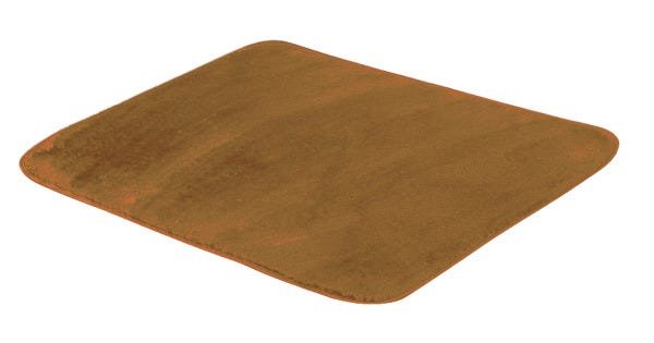 Tapete de Portas para Sala Liso Pelúcia 0,70 x 0,50 Caramelo - 1