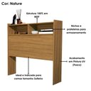 Ver imagem 4 de Cabeceira Solteiro 2 Nichos Mdf 95 Cm Melissa Nature Decmade