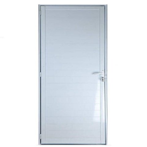 Porta de Alumínio Lambril com Maçaneta 210 x 70 Direita Linha 25