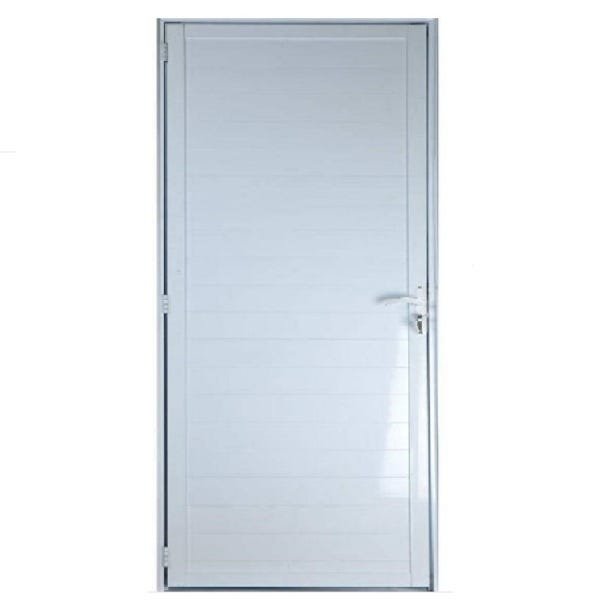 Porta de Alumínio Lambril com Maçaneta 210 x 70 Direita Linha 25 ...
