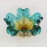 Centro de Mesa de Murano São Marcos - Cristal Verde e Âmbar 25cm - 2