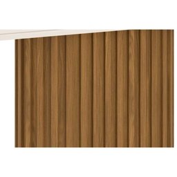 Mesa de Sala Jantar Solana Sc68 + Tampo Madeirado Vidro Curvo 160x90cm Nature-off White - 6 Mesa de Sala Jantar Solana Sc68 + Tampo Madeirado Vidro Curvo 160x90cm Nature-off White - 6