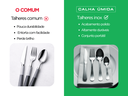 Ver imagem 4 de Jogo de Talheres Portátil Kit 5 Peças em Aço Inox com Estojo Camping