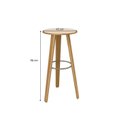Ver imagem 3 de Mesa de Jantar Redonda Madeira Maciça Áurea 65cm Marrom